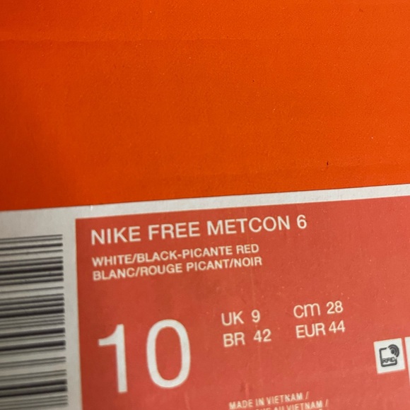 New Men’s Nike Free Metcon 6 white Size 9 - Picture 8 of 9